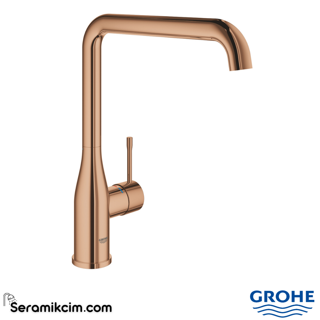 Grohe Essence Eviye Bataryası, Parlak Bakır 30505DA0 - 30505DA0