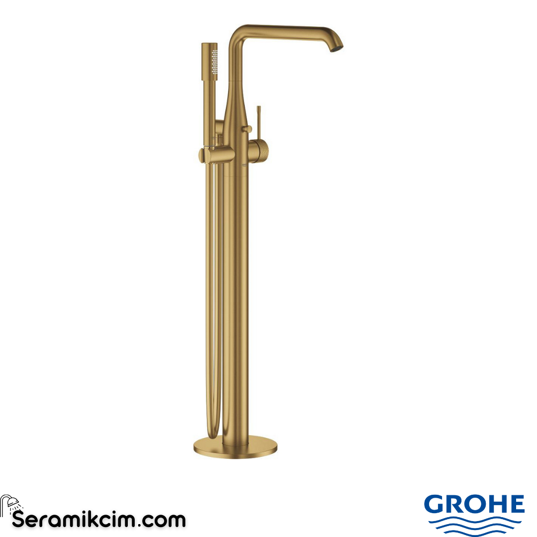 Grohe Essence Küvet Bataryası Yerden Mat Altın 25248GF1