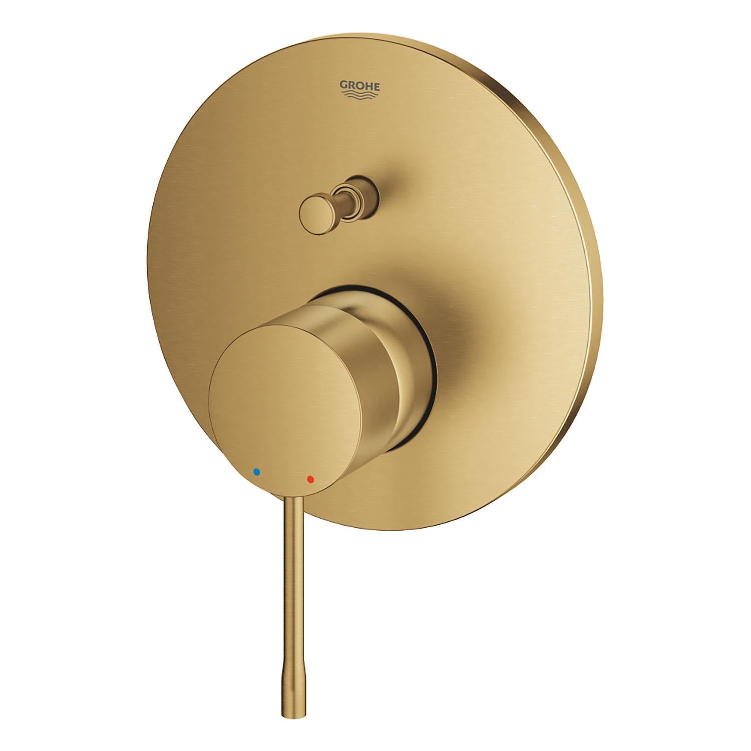 Grohe Essence New Ankastre Banyo/Duş Bataryası (Sıva Üstü Grubu), Fırçalı Altın - 24058GN1 - 24058GN1
