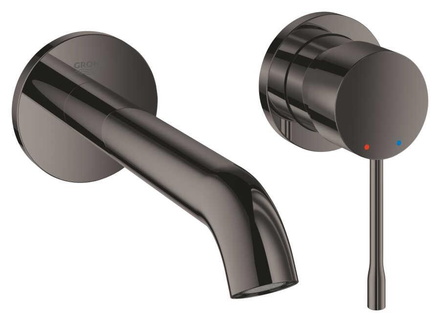 Grohe Essence New Duvardan Ankastre Lavabo Bataryası (Sıva Üstü Grubu), Sert Grafit - 29192A01