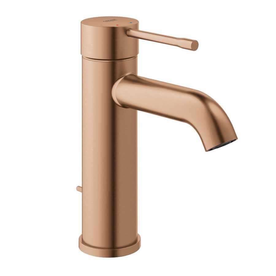 Grohe Essence New Lavabo Bataryası, Sifon Kumandalı, Bakır