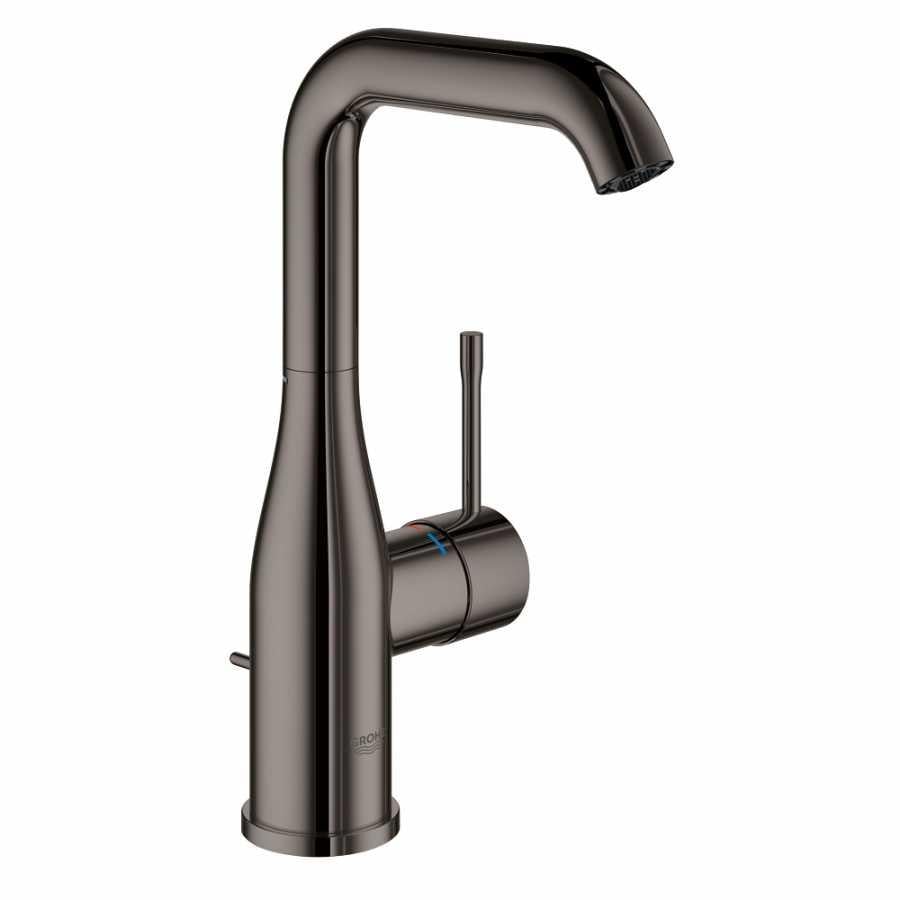 Grohe Essence New Yüksek Lavabo Bataryası, Sifon Kumandalı, Sert Grafit