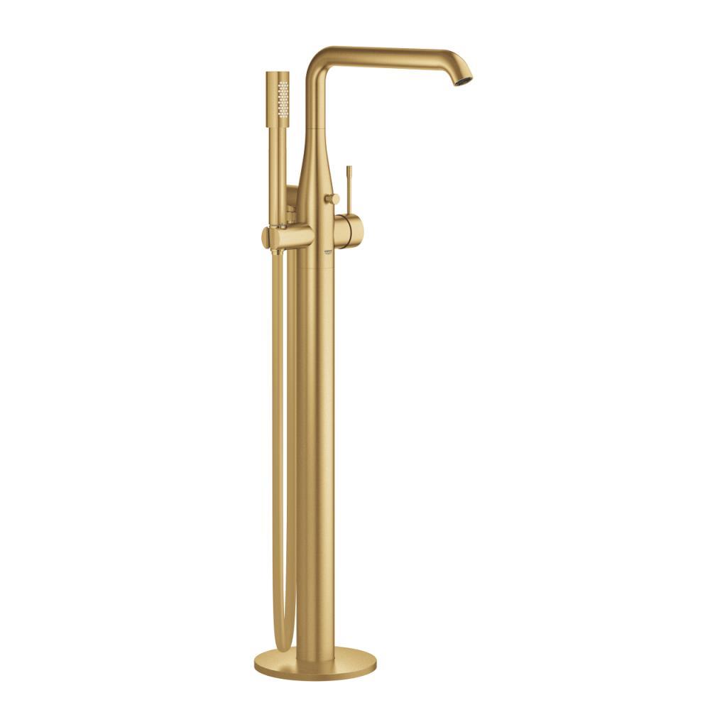 Grohe Essence Yerden Küvet Bataryası (Sıva Üstü Grubu), Fırçalı Altın - 23491GN1