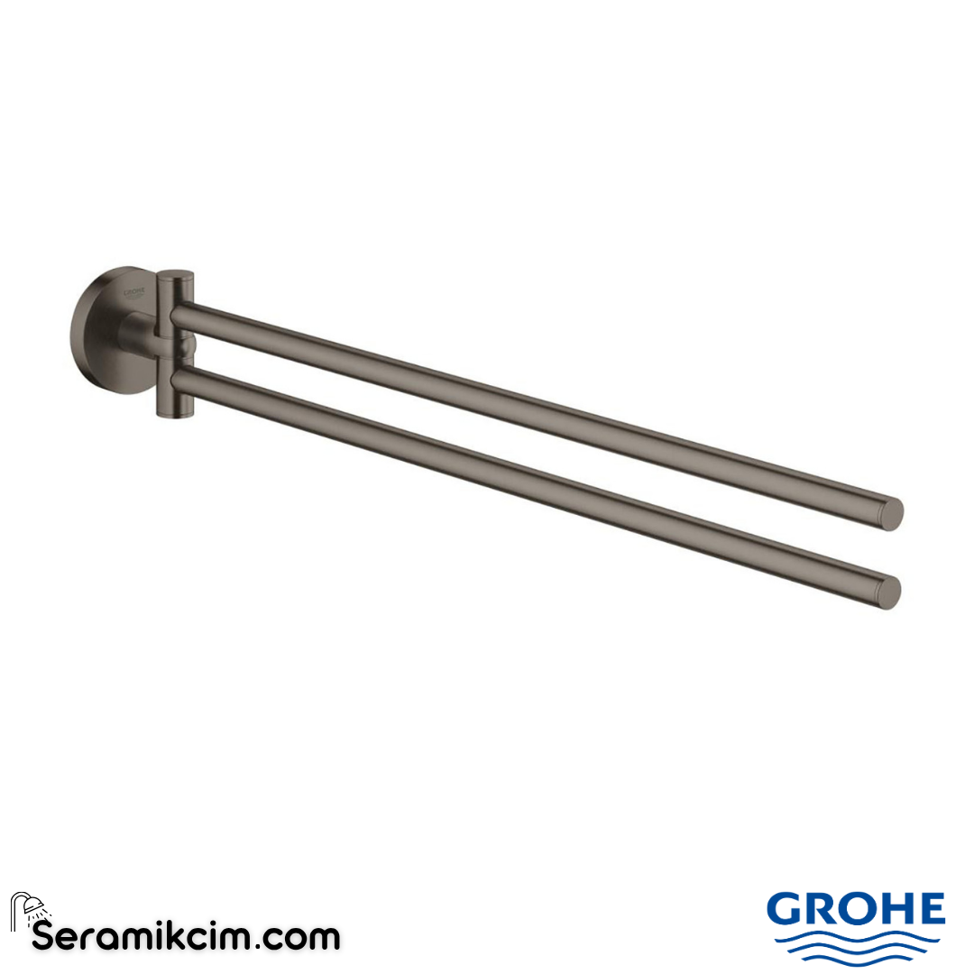 Grohe Essentials İkili Havluluk, Fırçalı Sert Grafit 40371AL1