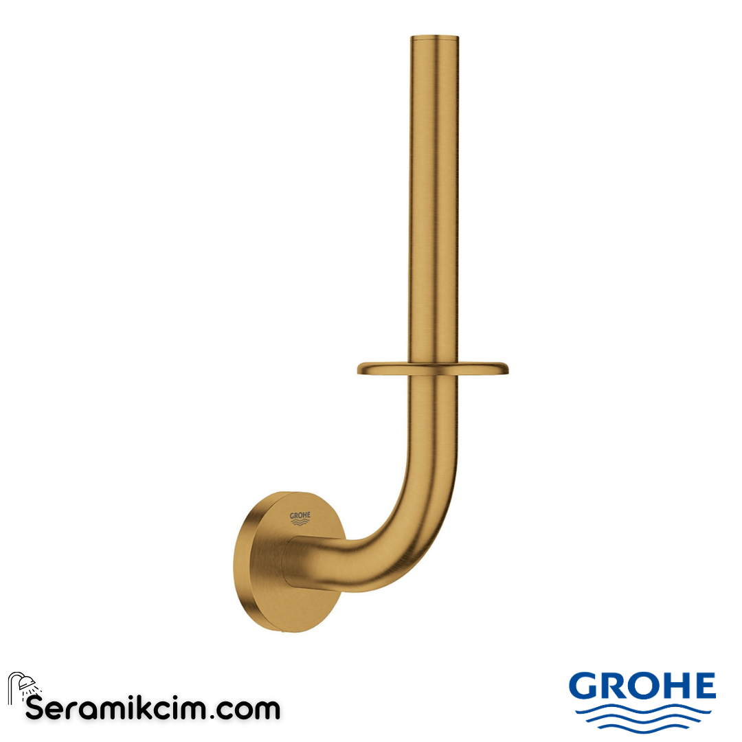 Grohe Essentials Yedek Tuvalet Kağıtlığı, Fırçalı Altın 40385GN1