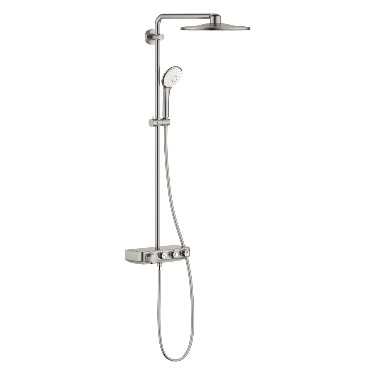 Grohe Euphoria SmartControl 310 Duo Duş Sistemi, Duvara Monte, Termostatik Bataryalı Duş Kolonu, Paslanmaz Çelik 26507DC0