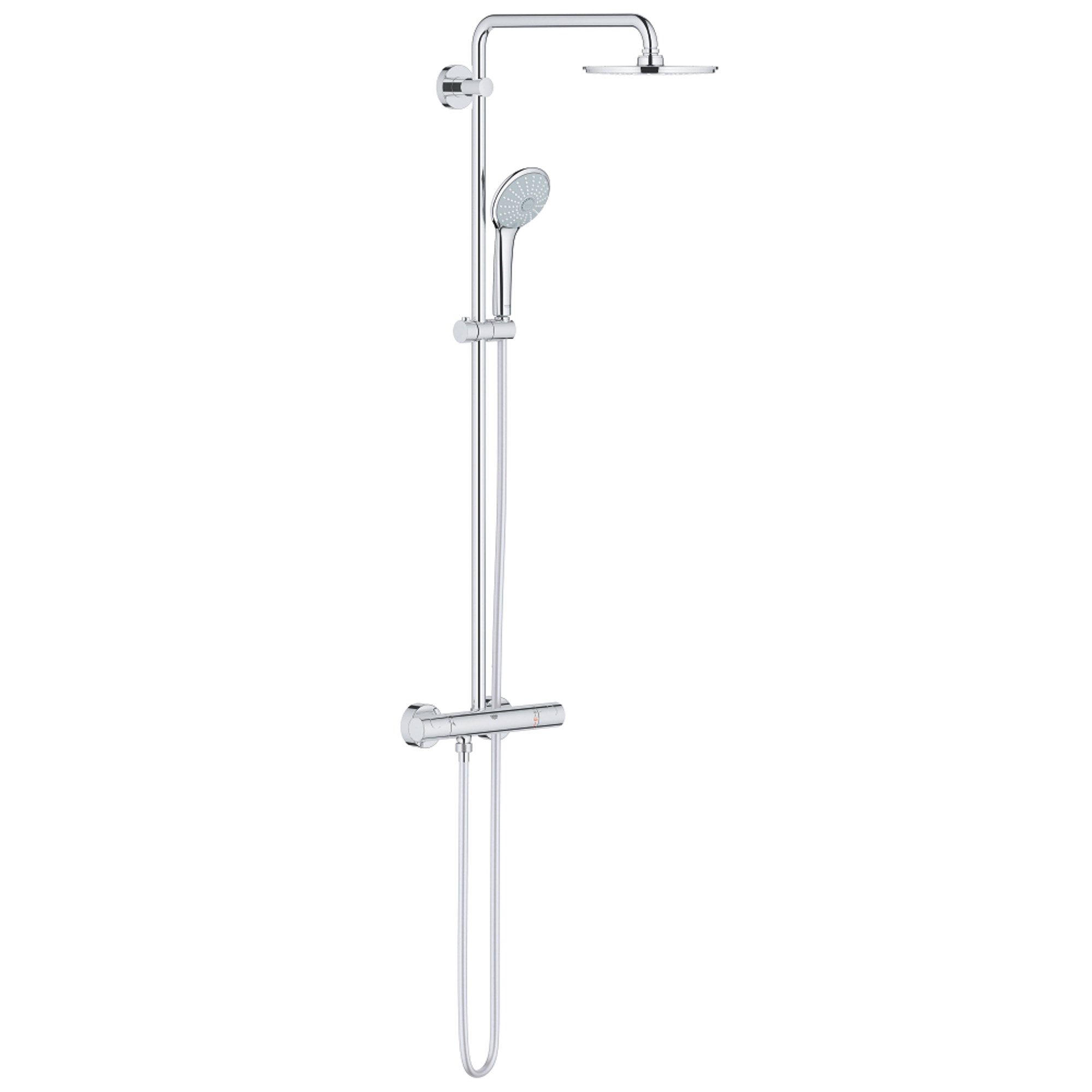 Grohe Euphoria System 210 Duvardan Termostatik Duş Sistemi Krom 26383000