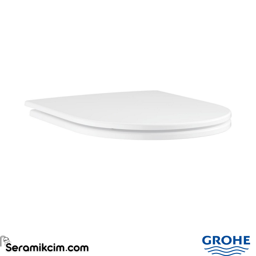 Grohe Euro Ceramic Klozet Kapağı Yavaş Kapanır Beyaz 102500SH00