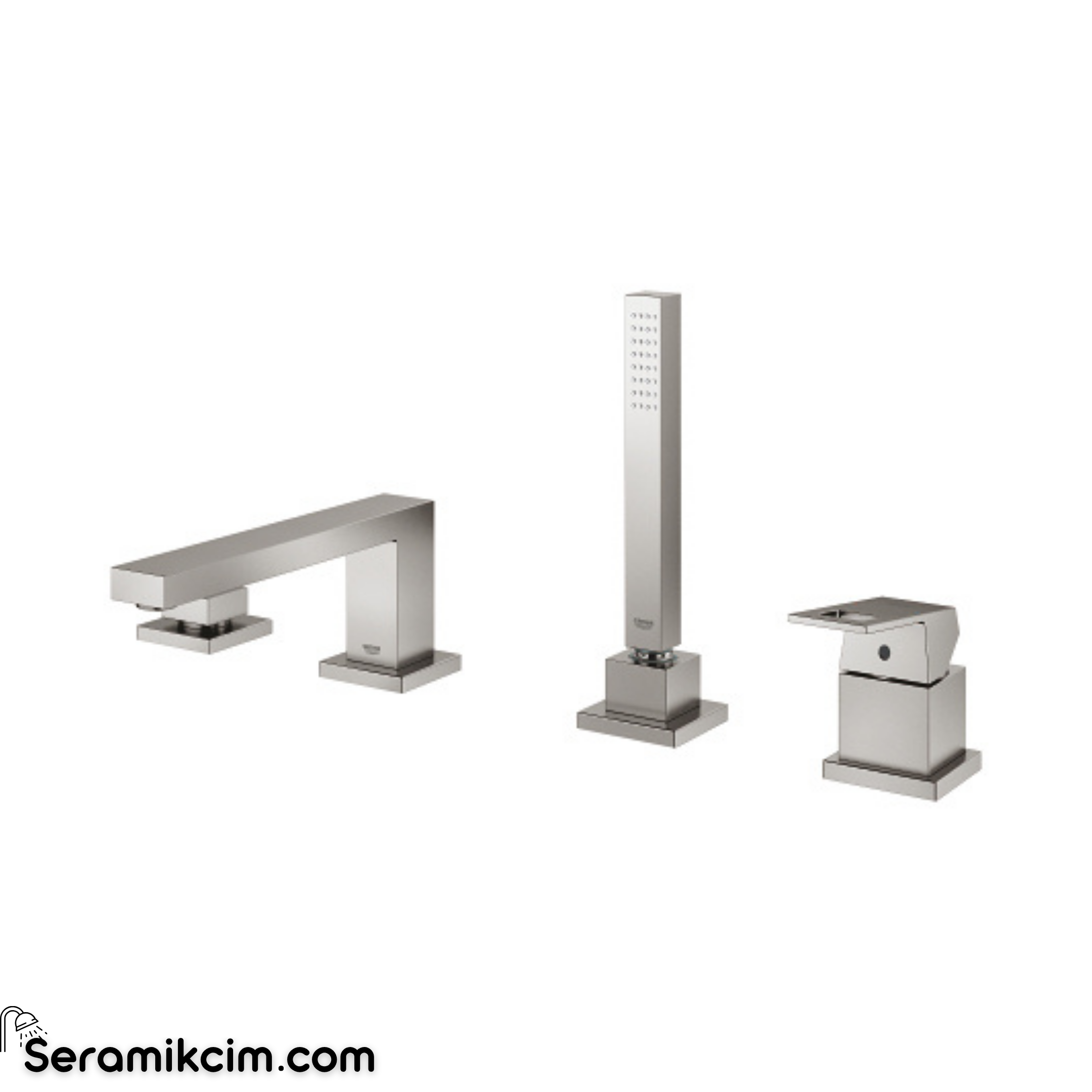 Grohe Eurocube Dört delikli küvet bataryası 19897DC1