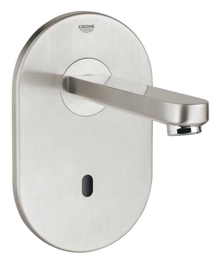 Grohe Eurosmart Cosmopolitan E Ankastre Fotoselli Lavabo Bataryası, Tek Su Girişli (Sıva Üstü Grubu), Paslanmaz Çelik