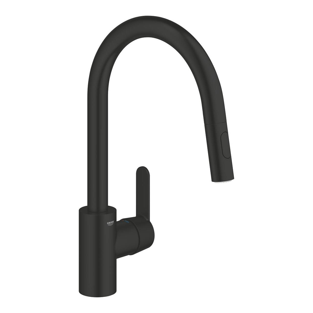 Grohe Get Eviye Bataryası Spiralli Mat Siyah 314842431