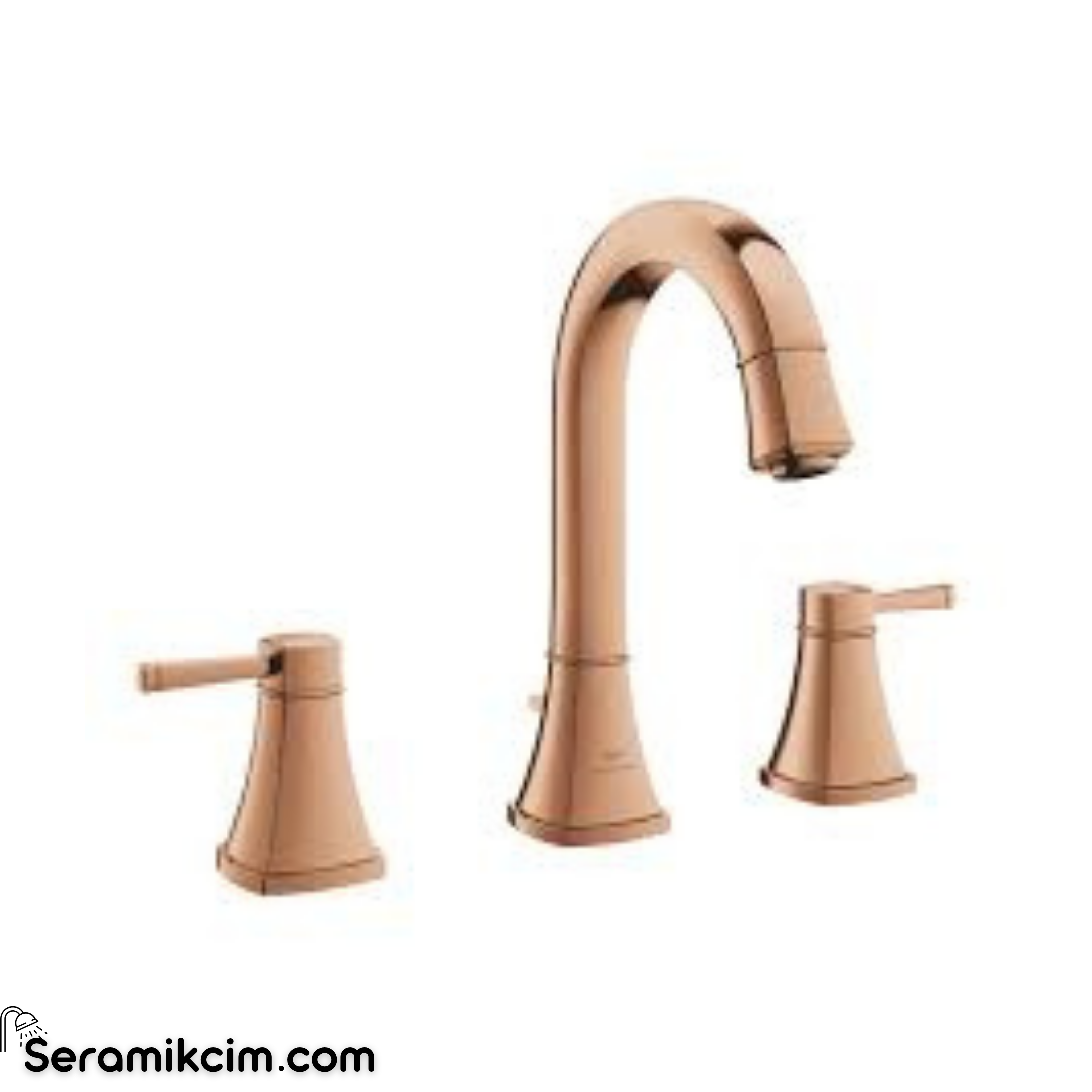 Grohe Grandera 3 Delikli Lavabo Bataryası, Sifon Kumandalı, Parlak Bakır 20619DA0