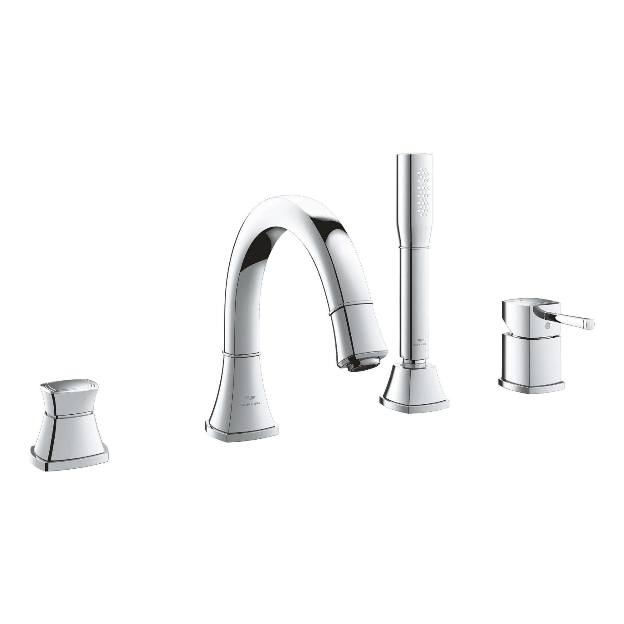 Grohe Grandera 4 Delikli Küvet Bataryası Seti Krom 29418000
