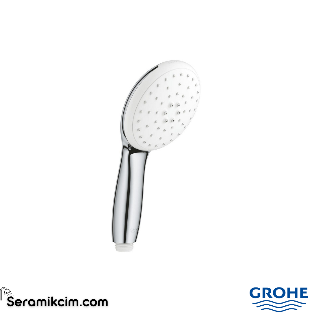 Grohe Grohe Purefoam 110 El Duşu 2 Fonksiyonlu Krom Beyaz 1072980000