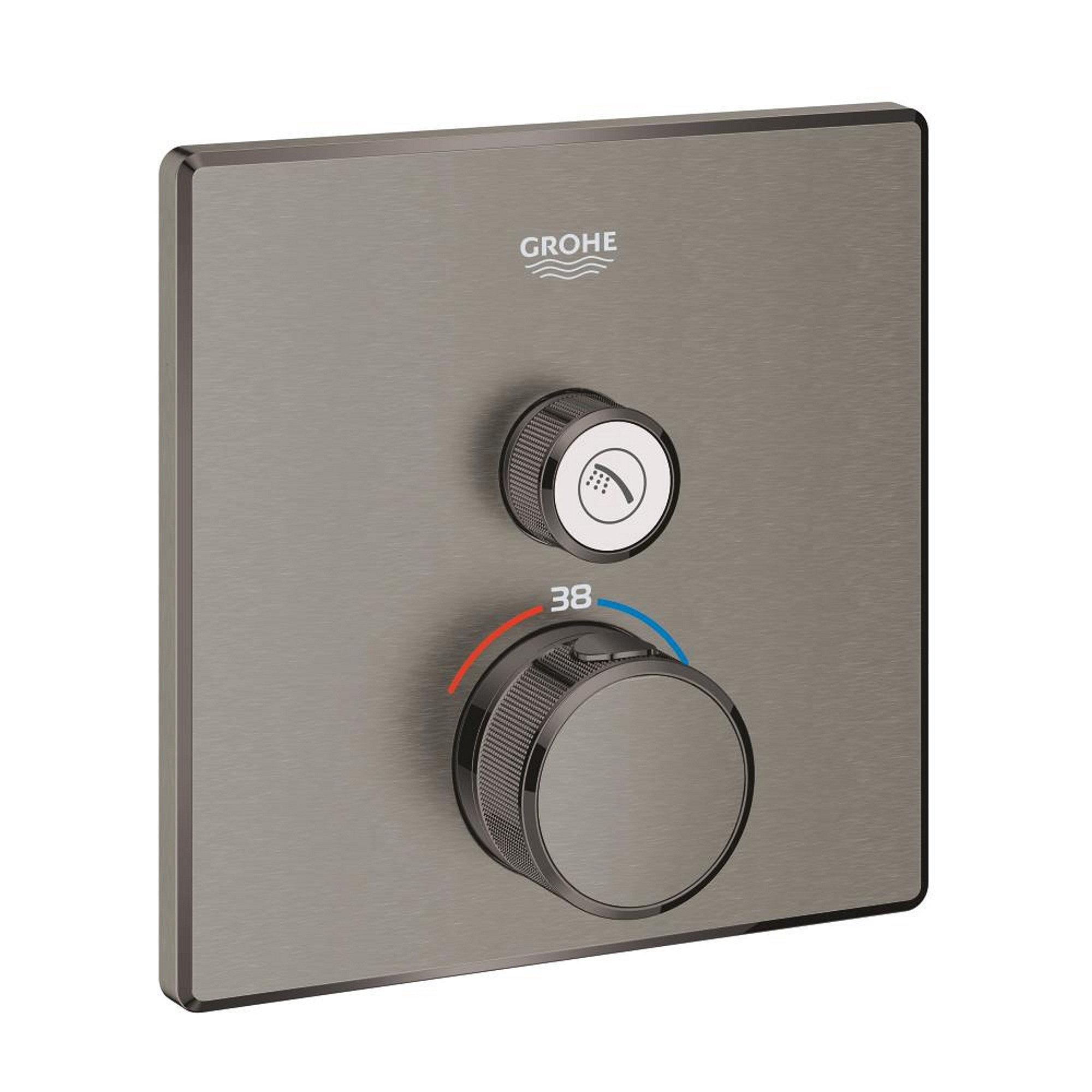 Grohe Grohtherm SmartControl Ankastre Termostatik Batarya 1 Vanalı Fırçalı Sert Grafit 29123AL0