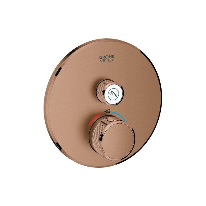 Grohe Grohtherm SmartControl Ankastre Termostatik Duş Bataryası (Sıva Üstü Grubu), Fırçalı Bakır 29118DL0