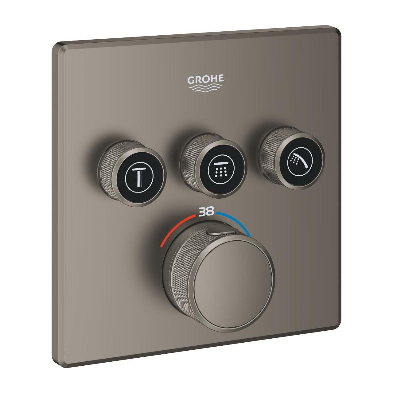 Grohe Grohtherm Smartcontrol Ankastre Banyo Bataryası Satin Grafit  29126MG0