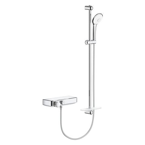 Grohe Grohtherm SmartControl Termostatik Duş Bataryası ve Sürgülü El Duş Takımı - 34721000 - 34721000