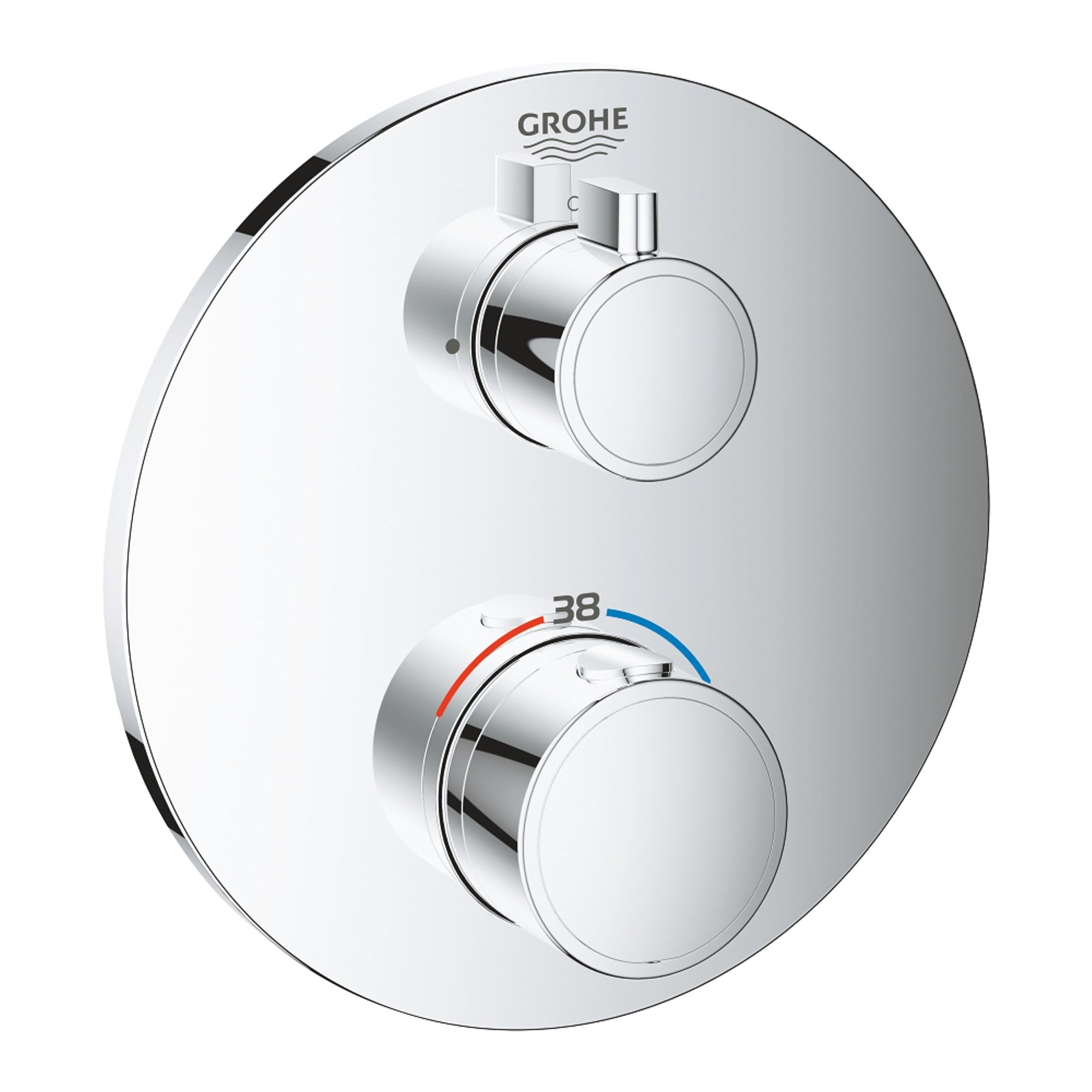 Grohe Grohtherm Termostatik Batarya 1 Çıkışlı Açma Kapama Valfli Krom 24075000