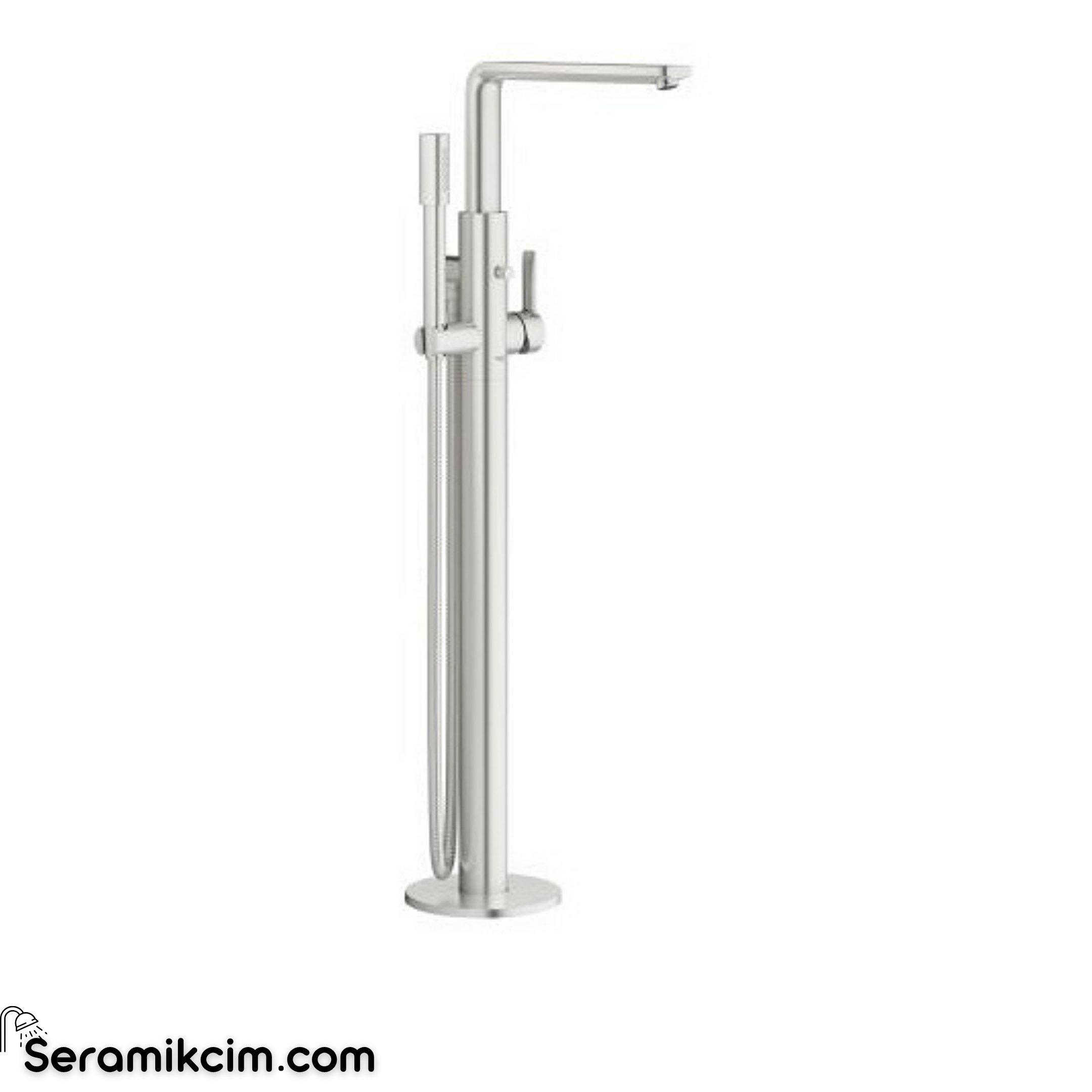 Grohe Lineare Ankastre Yerden Küvet Bataryası (Sıva Üstü Grubu), Paslanmaz Çelik 23792DC1