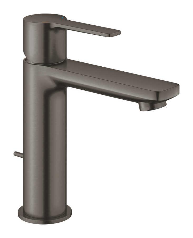 Grohe Lineare Sifon Kumandalı Lavabo Bataryası, Fırçalı Sert Grafit - 32114AL1 - 32114AL1