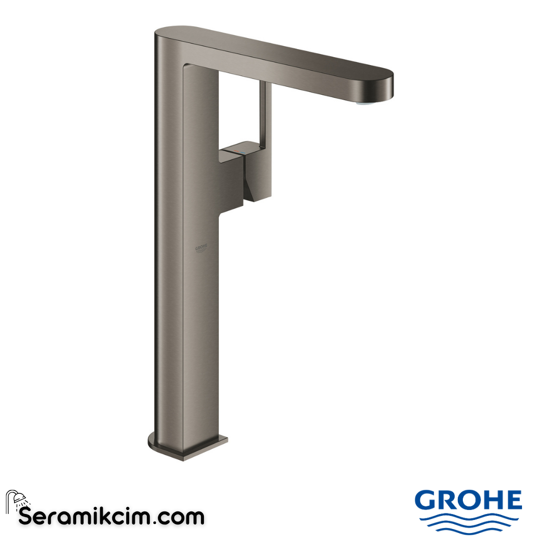 Grohe Plus Çanak Lavabo Bataryası, Fırçalı Sert Grafit 32618AL3