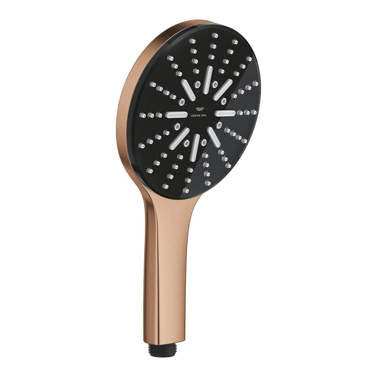 Grohe RainShower Aqua El Duşu, 3 Akışlı, Fırçalı Bakır 101676DL00