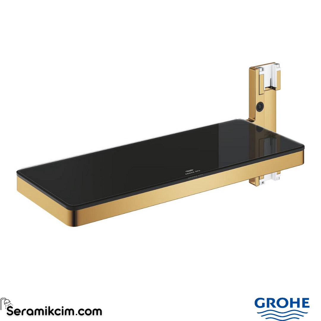 Grohe Rainshower Aqua Pure SmartControl Termostatik Duş Sistemleri İçin Raf, Parlak Altın 101677GL00