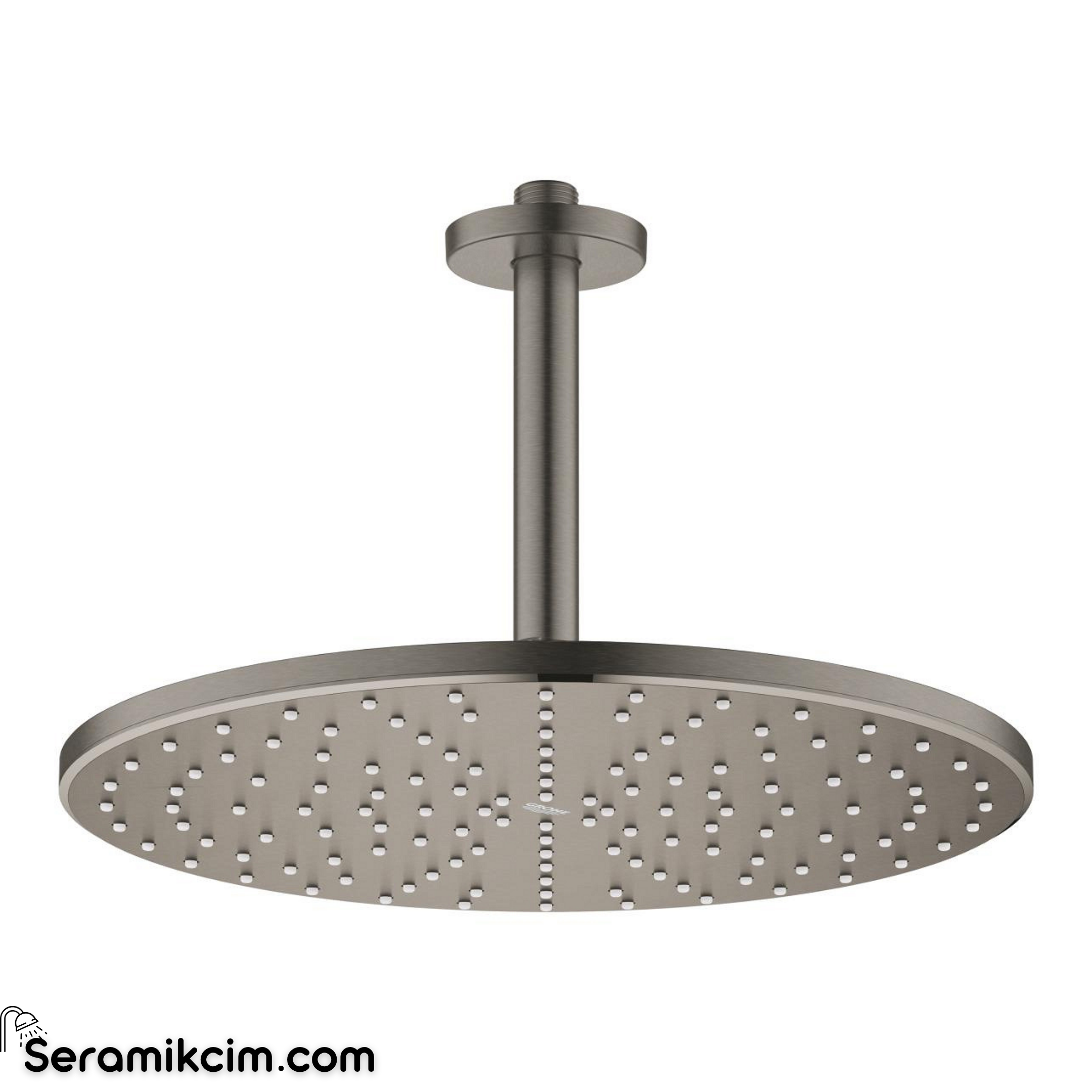 Grohe Rainshower Mono 310 Tepe Duşu Seti, 31 cm, Fırçalı Sert Grafit 26560AL0