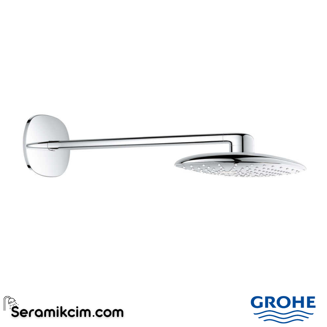 Grohe Rainshower Mono 360 Tepe Duşu Seti, 36 cm, Tek Fonksiyonlu Krom 26450000