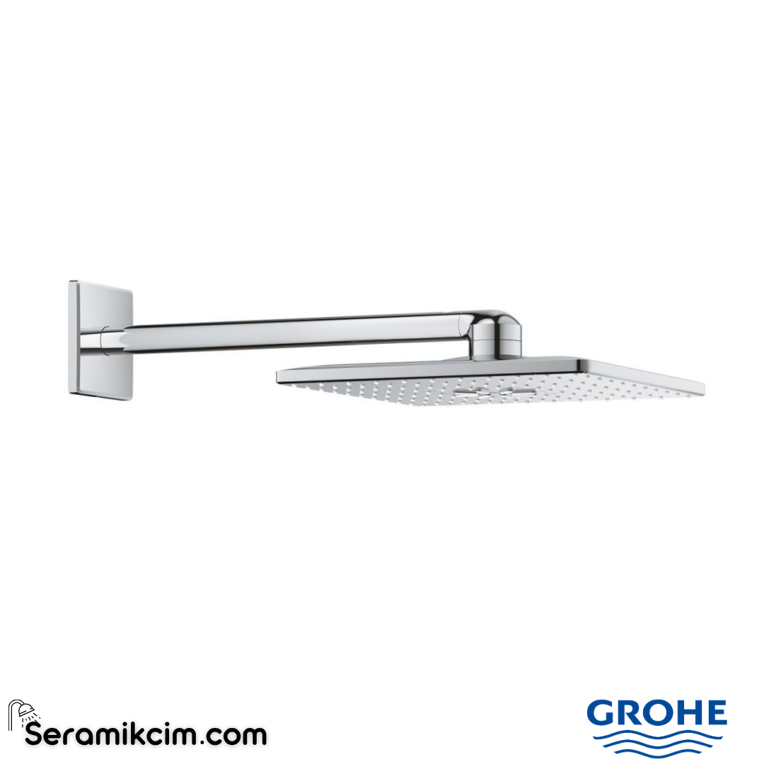 Grohe Rainshower SmartActive 310 Cube Tepe Duşu Seti, 31 cm, 2 Fonksiyonlu 43cm Krom 26479000 - 26479000