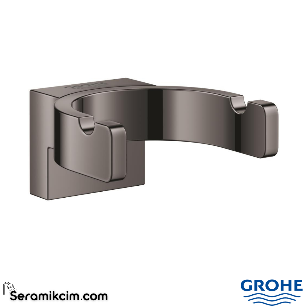 Grohe Selection İkili Havlu/Bornoz Askısı, Sert Grafit 41049A00 - 41049A00