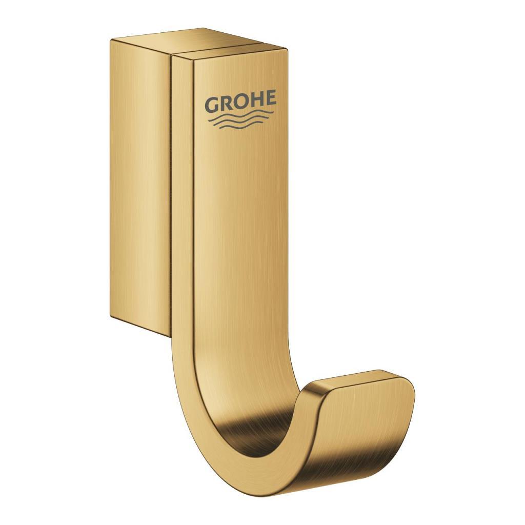 Grohe Selection Tekli Havlu/Bornoz Askısı, Fırçalı Altın 41039GN0