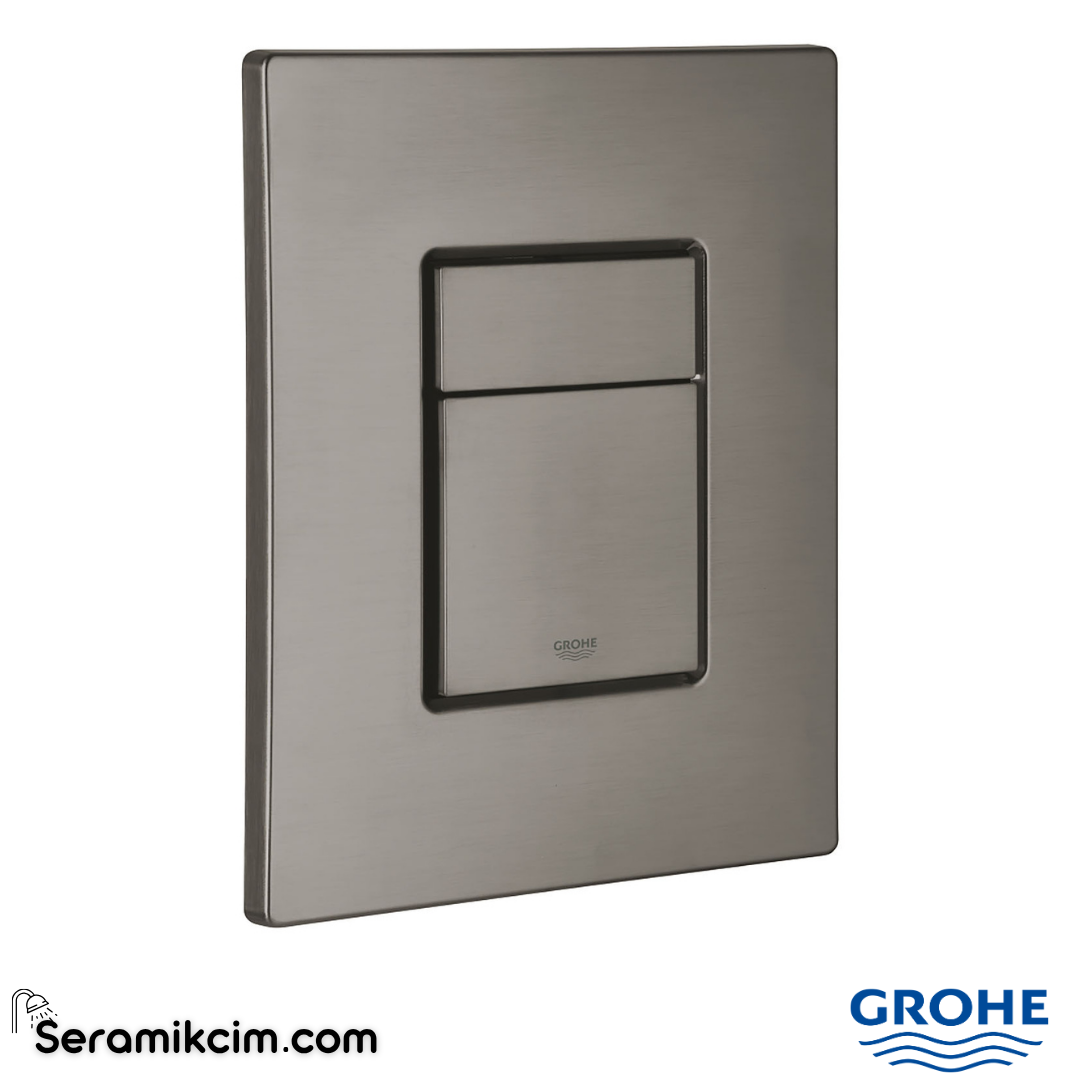 Grohe Skate Cosmopolitan Gömme Rezervuar Kumanda Paneli, Fırçalı Sert Grafit 38732AL0