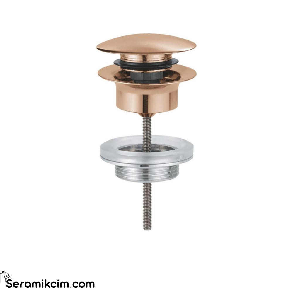 Grohe Tapa Takımı Bas-Aç Süzgeç, Fırçalı Bakır 65807DL0