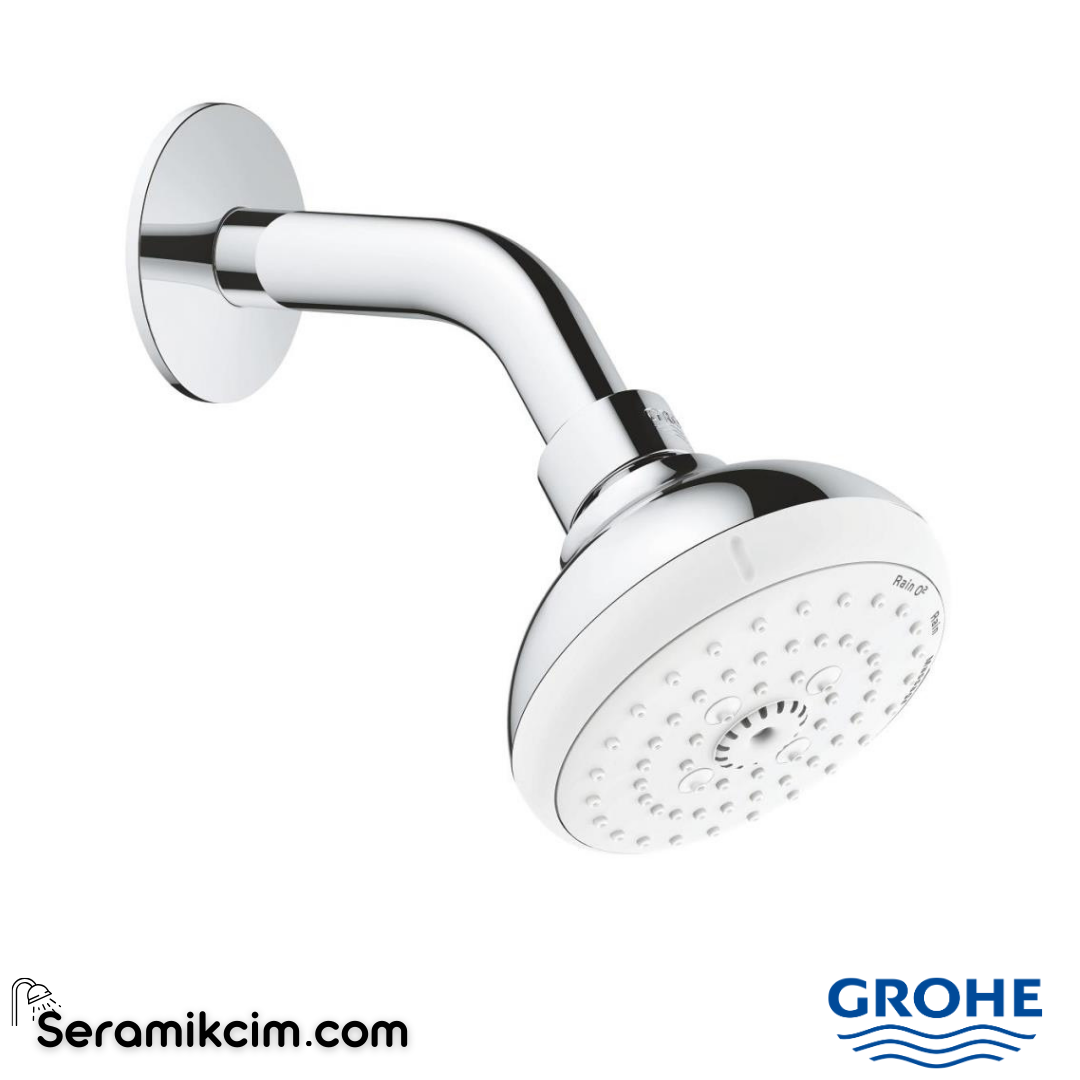 Grohe Tempesta 100 Tepe Duşu Seti, 3 Fonksiyonlu Krom 26088001