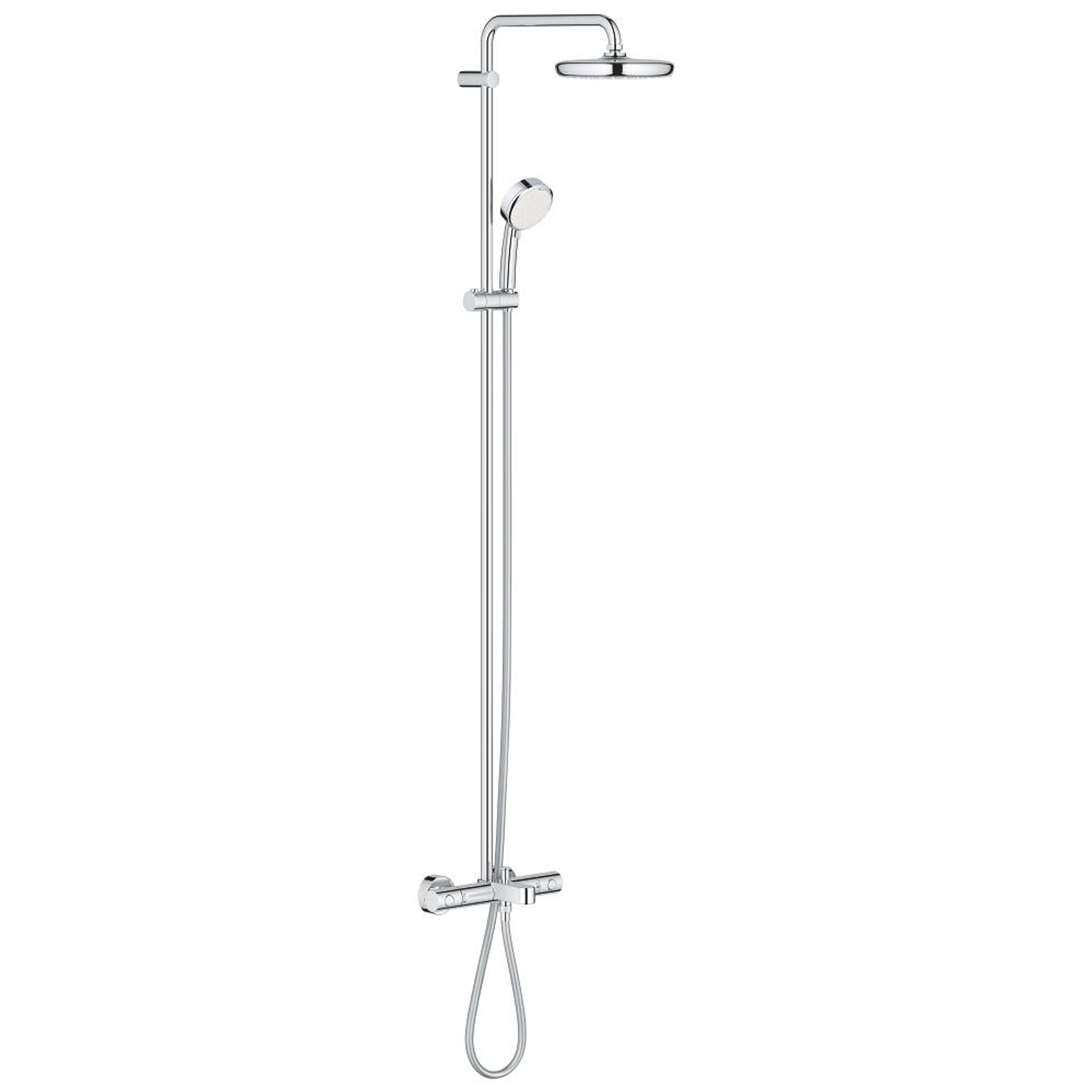 Grohe Tempesta Cosmopolitan System 210 Duvardan Termostatik Banyo Duş Sistemi Krom 26223001