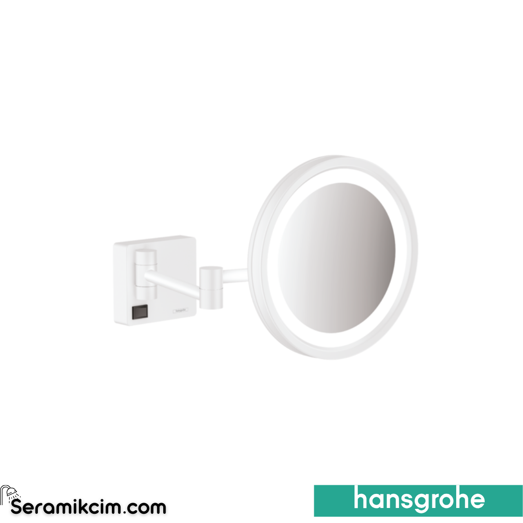 Hansgrohe Addstoris Makyaj Aynası Led'Li Mat Beyaz 41790700