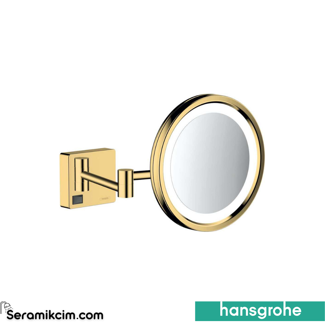Hansgrohe Addstoris Makyaj Aynası Led'Li Parlak Altın Optik 41790990