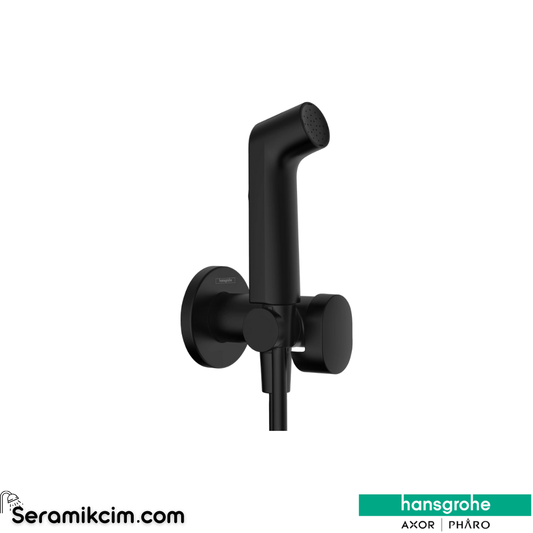Hansgrohe Bidette Taharet Duşu 1Jet S Ecosmart+ Sıcak Soğuk Mat Siyah 29232670