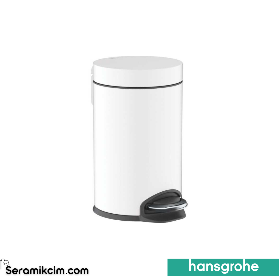 Hansgrohe Çöp Kutusu Mat Beyaz 41775700