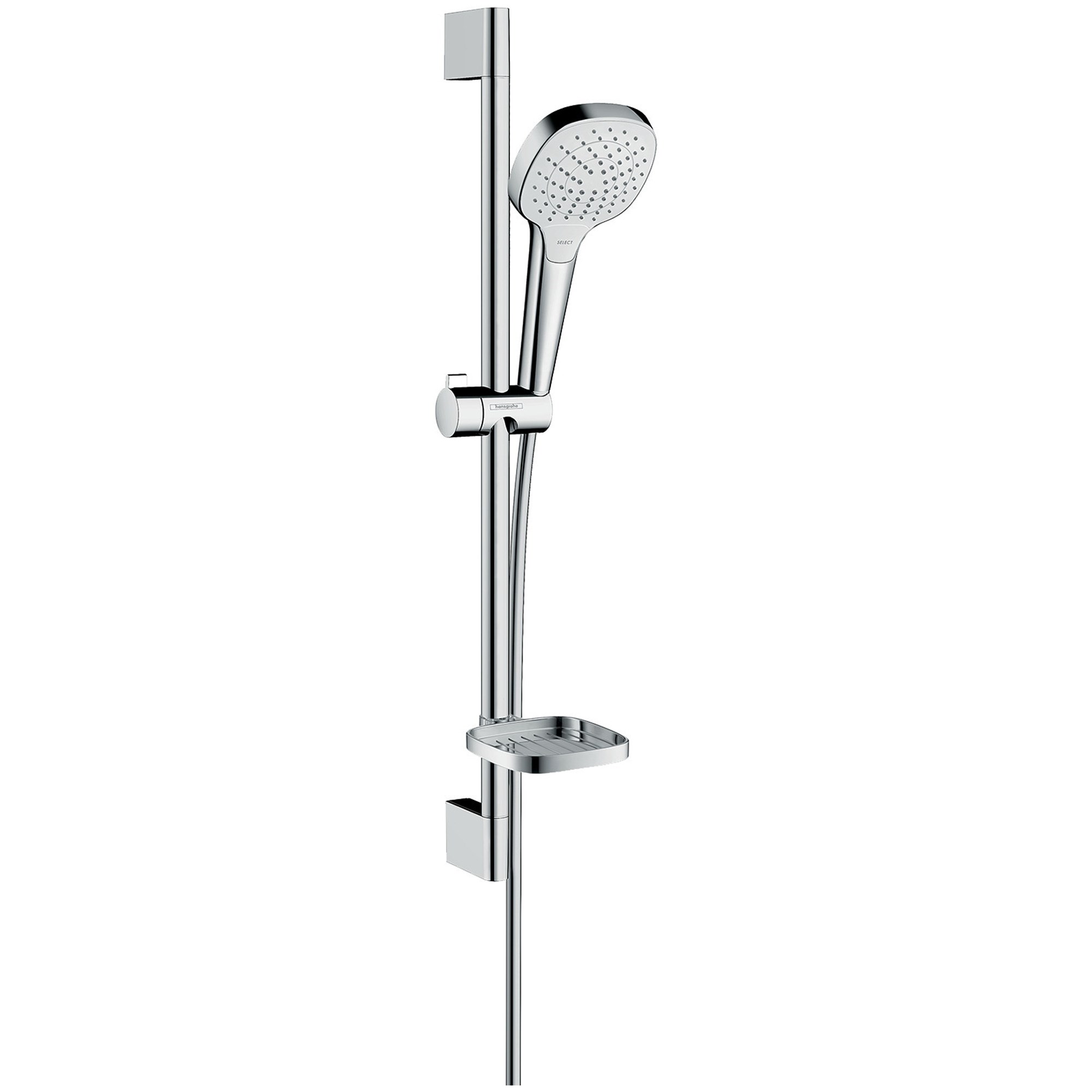 Hansgrohe Croma Select E Duş Seti 65 cm Sürgülü 11 cm El Duşlu Vario Beyaz-Krom 26586400