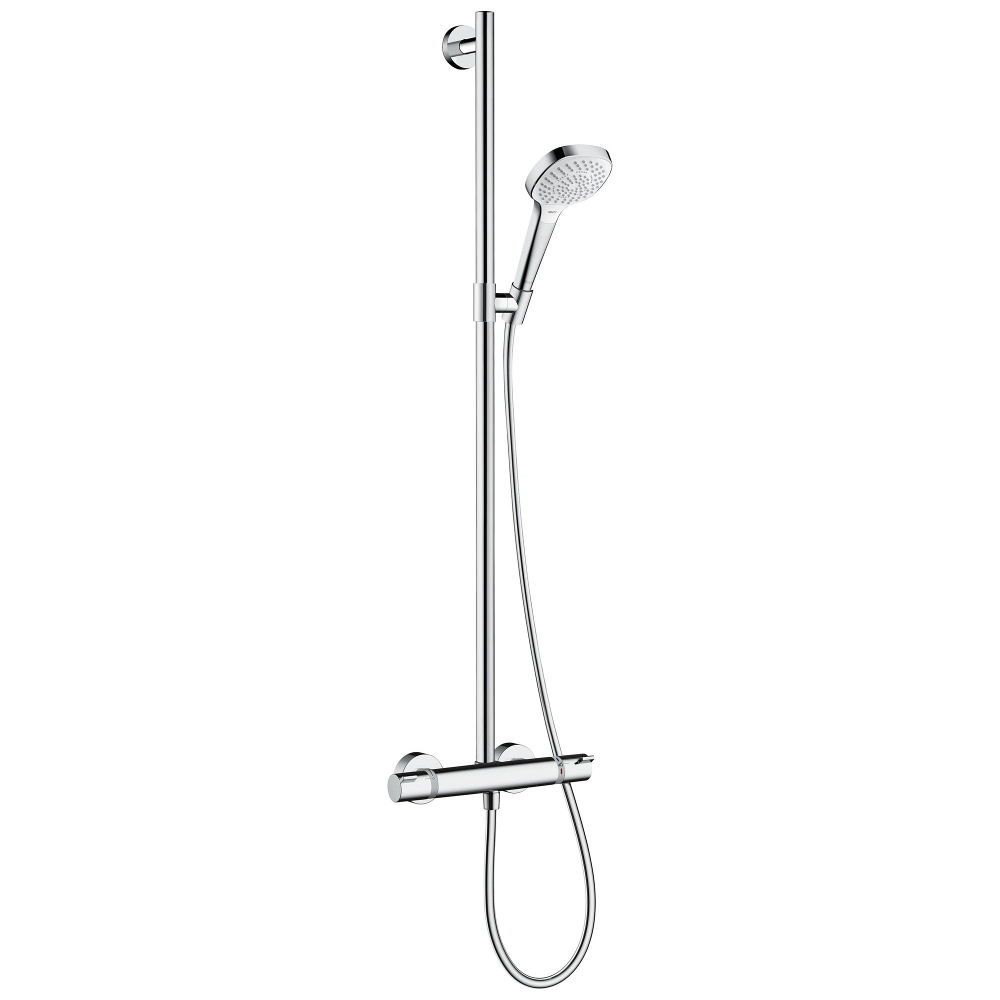 Hansgrohe Croma Select E Multi Termostatik Sürgülü Duş Seti 100 cm Ecostat Comfort Beyaz-Krom 27248400