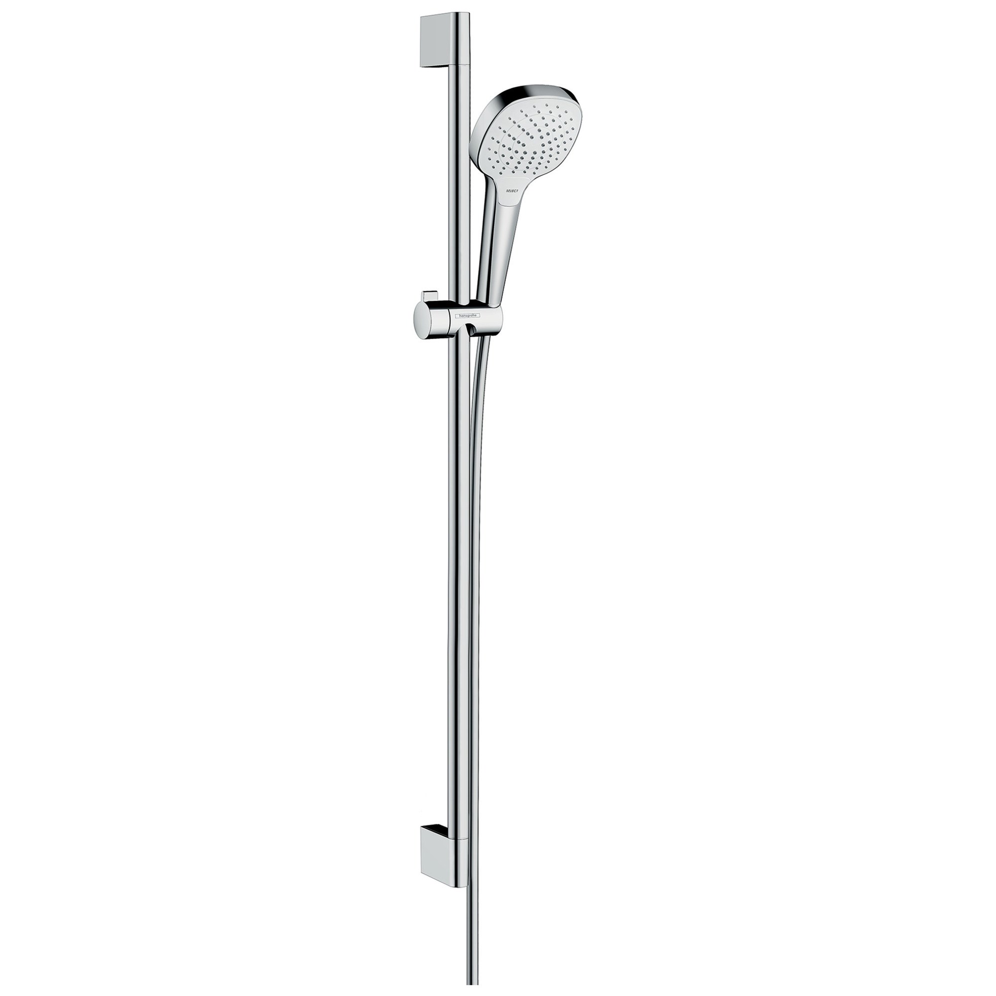 Hansgrohe Croma Select E Vario Sürgülü Duş Seti 90 cm Beyaz-Krom 26592400