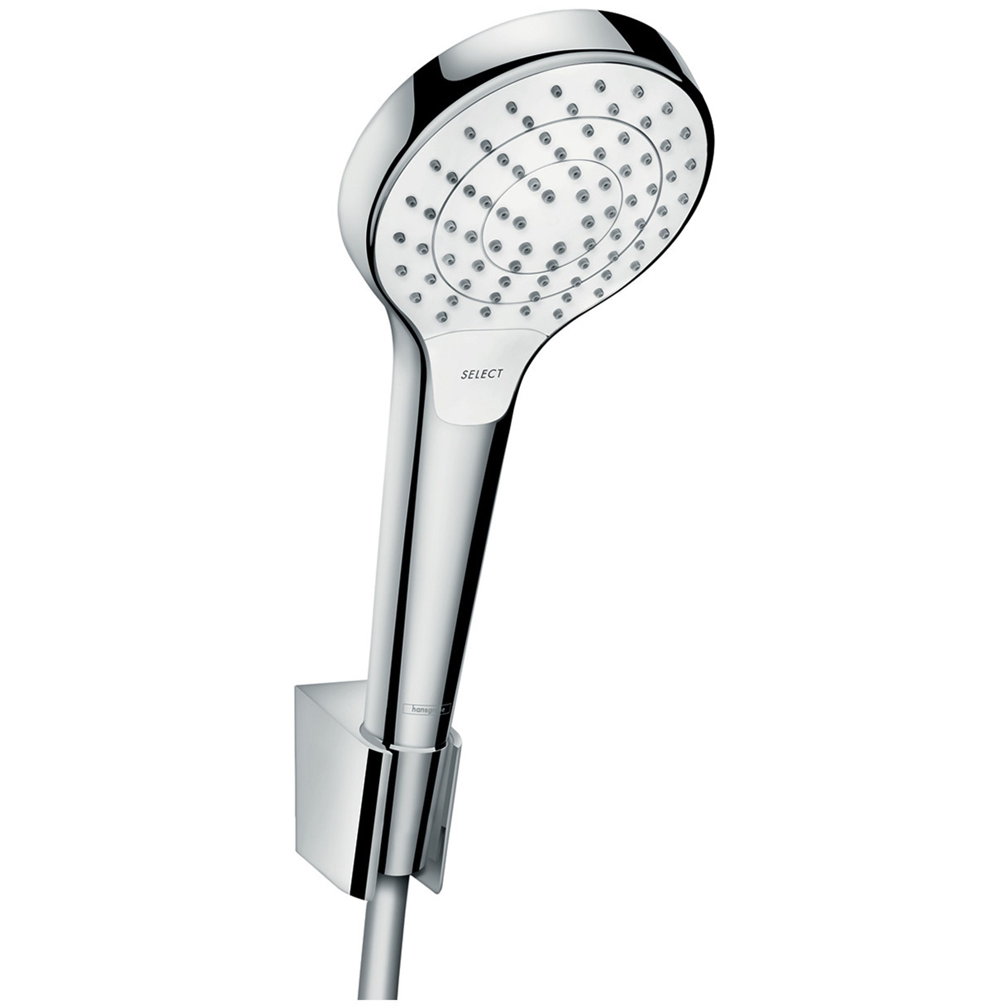 Hansgrohe Croma Select S El Duşu ve Askı Seti 11 cm Vario Beyaz-Krom 26411400