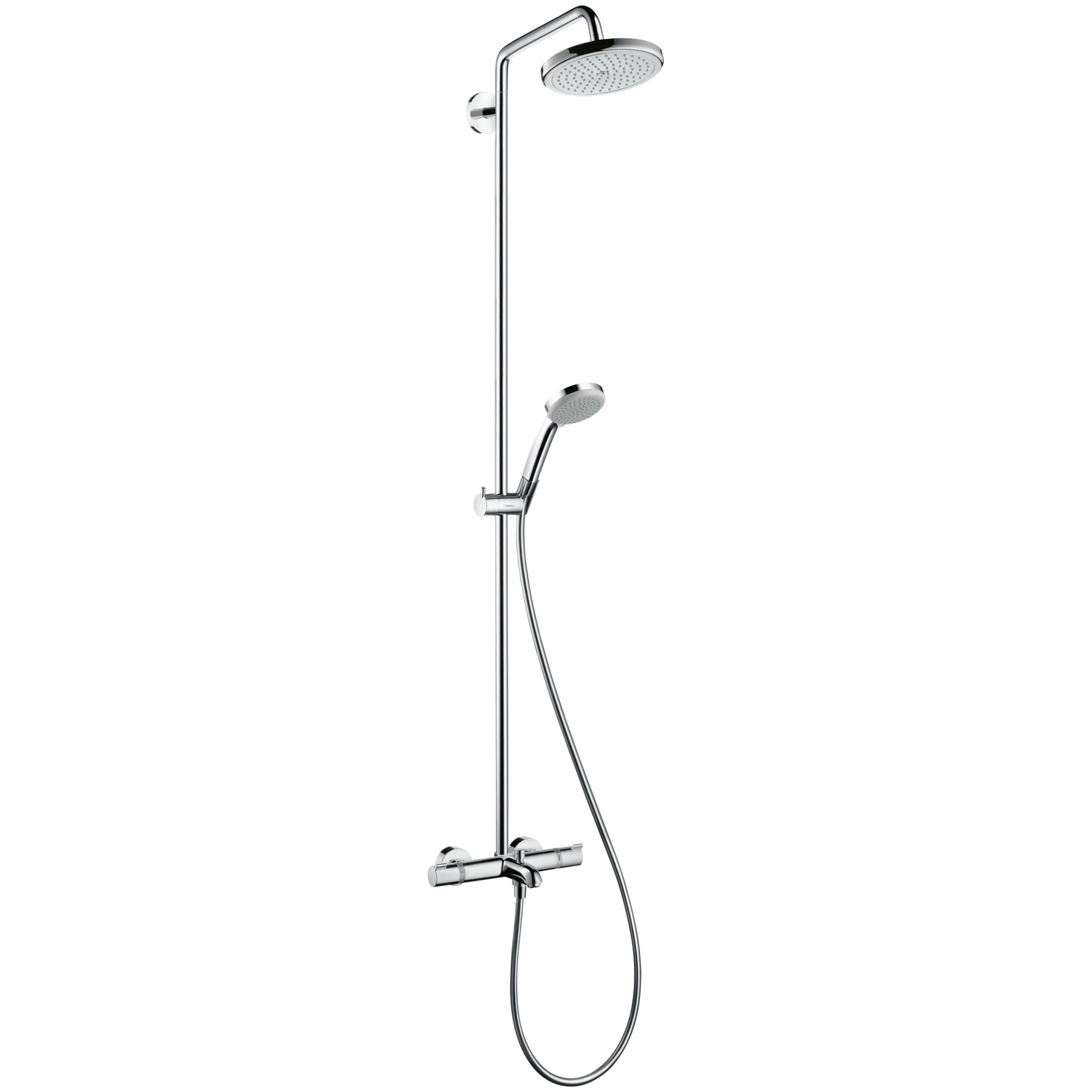 Hansgrohe Croma Termostatik Duş Sistemi 22 cm 1 Fonksiyonlu Krom 27223000