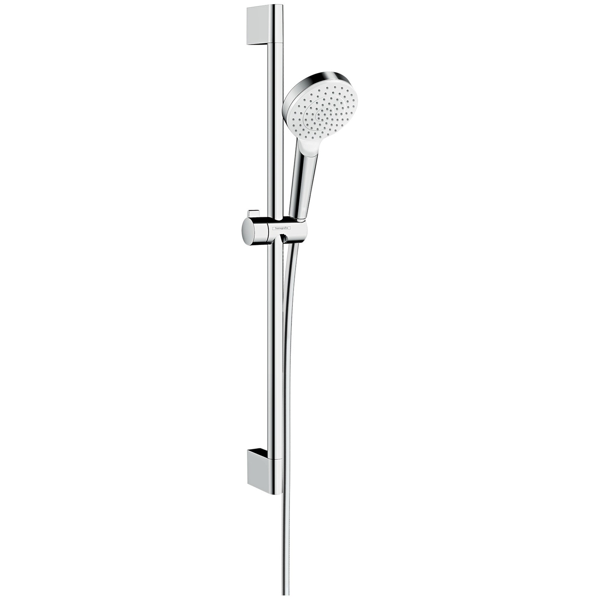 Hansgrohe Crometta Duş Seti 65 cm Sürgülü 10 cm El Duşlu 1 Fonksiyonlu EcoSmart+ Beyaz-Krom 26554400