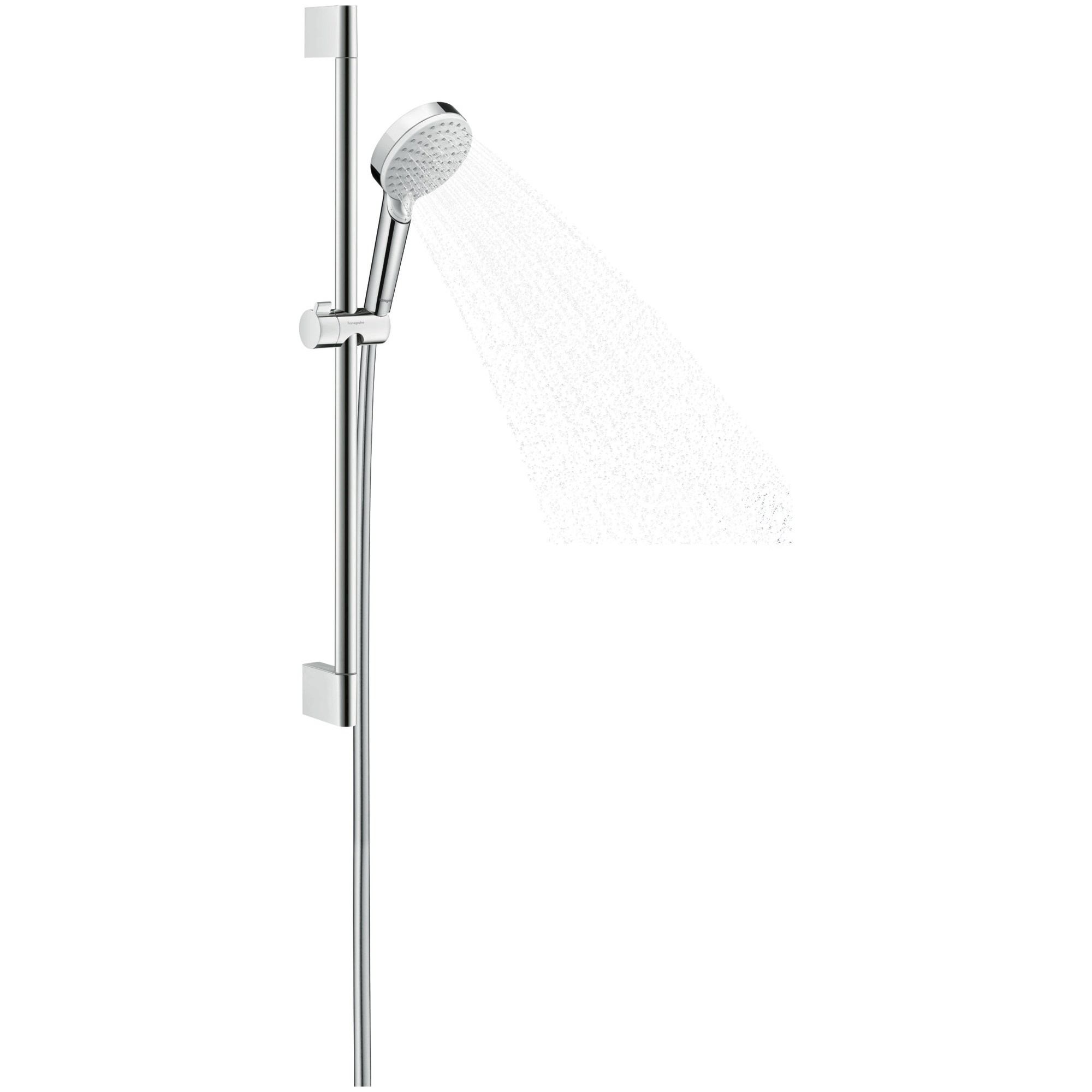 Hansgrohe Crometta Sıva Üstü Termostatik Duş Sistemi 10 cm Beyaz-Krom 27812400
