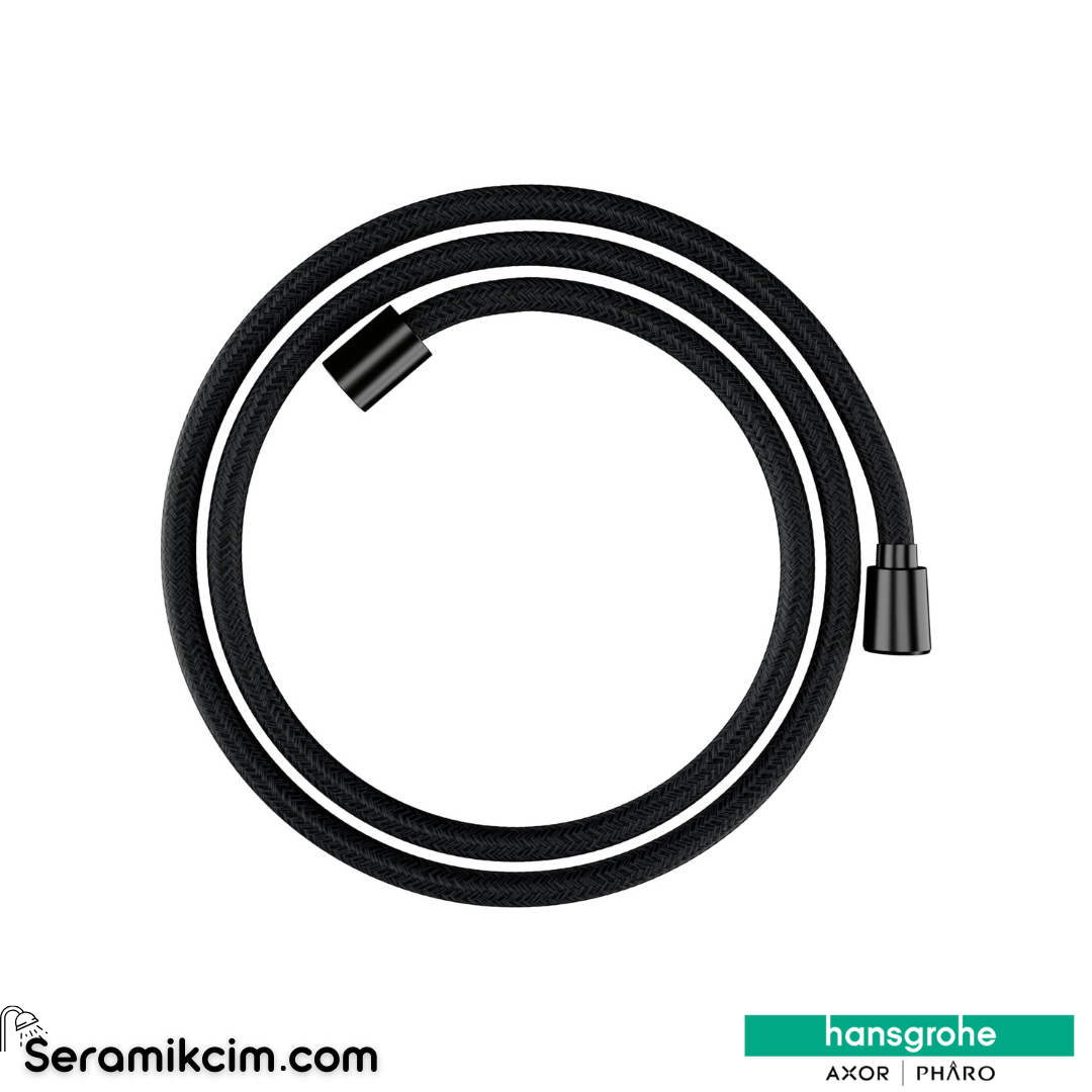 Hansgrohe Designflex Textile Duş Hortumu 160 Cm Mat Siyah Krom 28260340