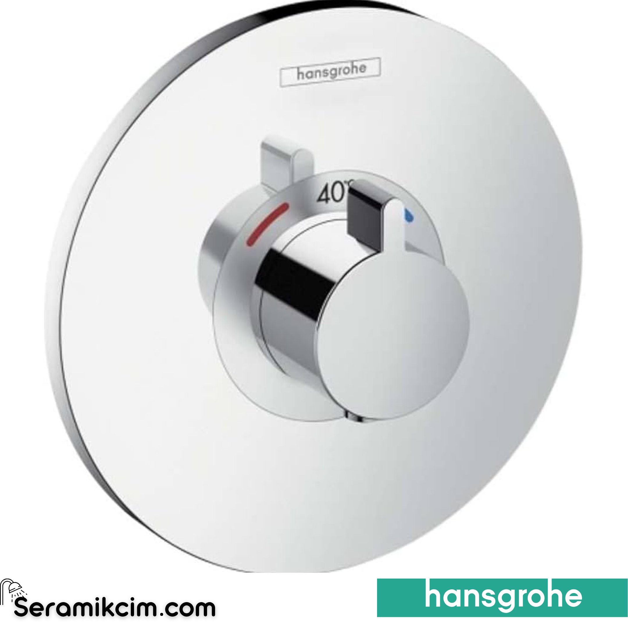 Hansgrohe Ecosmart S Ankastre Termostatik Banyo Bataryası 37 L/Dk Krom 15755000